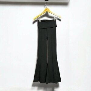 🌻NEW w.tags Offline by Aerie Black Foldover Hi-Rise Flare Leggings Size XS